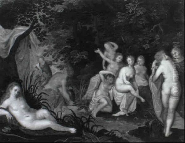 Diana Und Actaeon Oil Painting by Hendrick De Clerck