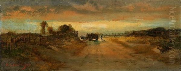 Le Chemin De Campagne Oil Painting by Jean-Baptiste Clesinger