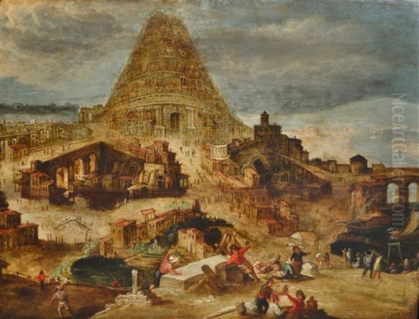 The Tower Of Babel Oil Painting by Hendrick van Cleve III