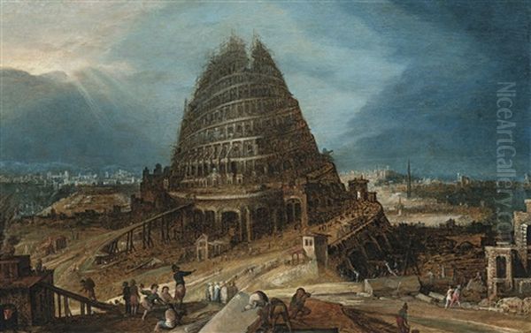 The Tower Of Babel Oil Painting by Hendrick van Cleve III