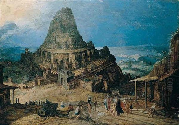 The Tower Of Babel Oil Painting by Hendrick van Cleve III