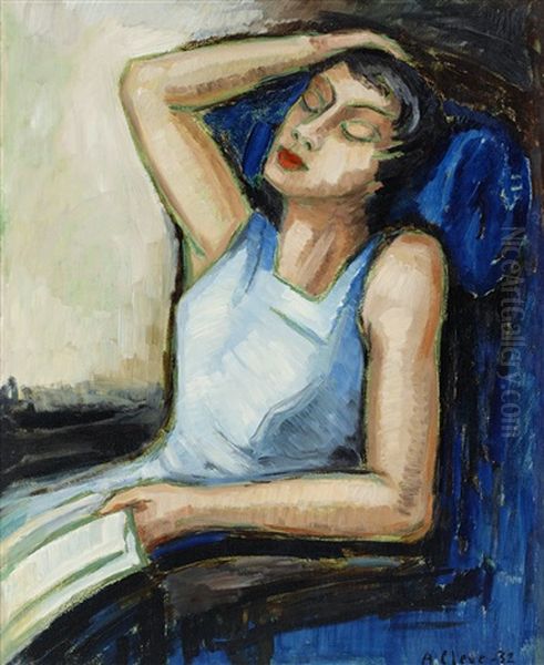 Siesta Oil Painting by Agnes Cleve