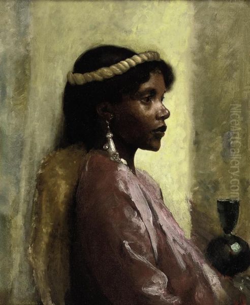 Nubian Beauty Oil Painting by Andreae