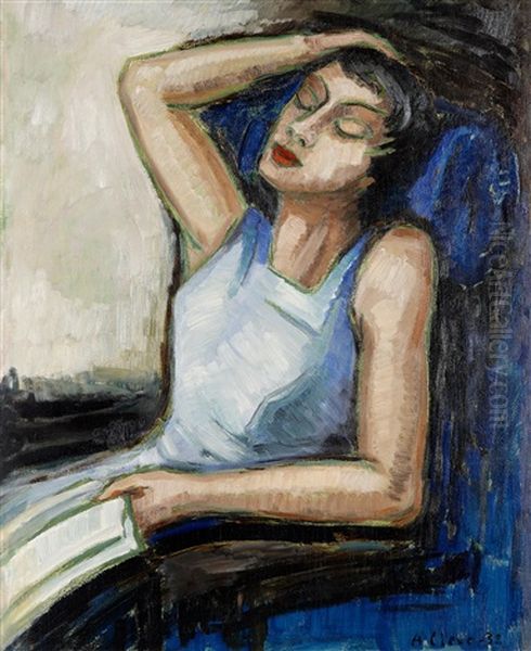 Siesta Oil Painting by Agnes Cleve