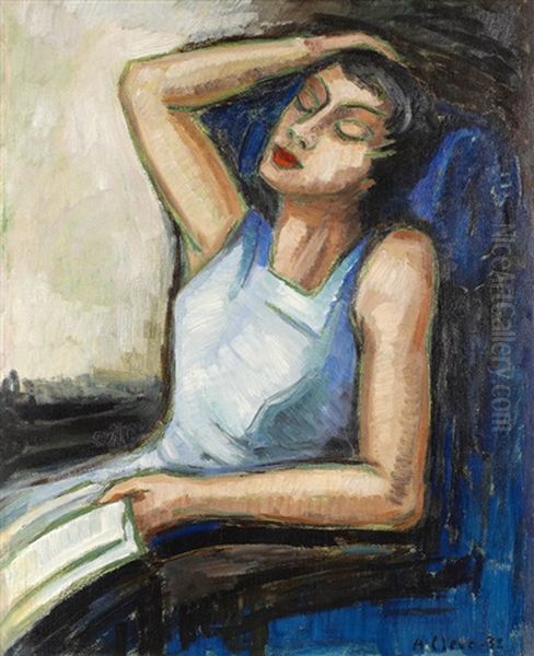 Siesta Oil Painting by Agnes Cleve