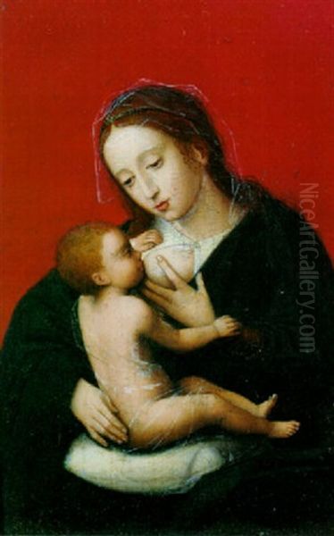 Madonna And Child Oil Painting by Corneille Van Cleve