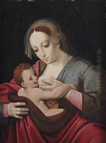 The Virgin And Child Oil Painting by Cornelis van Cleve