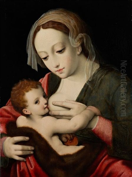 Madonna Und Kind Oil Painting by Cornelis van Cleve