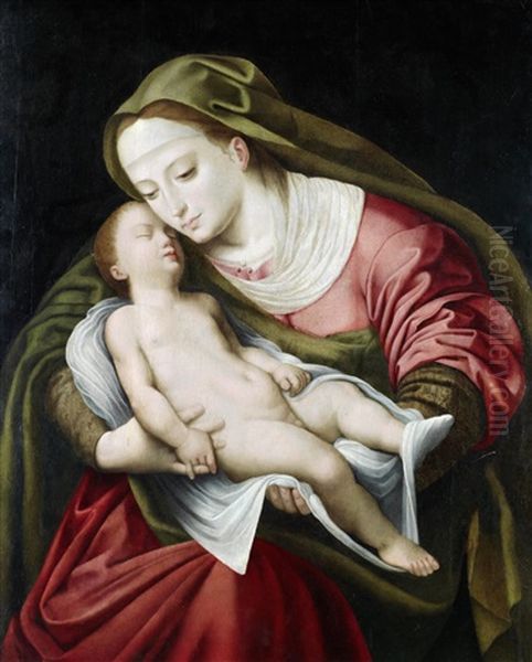 The Madonna And Child Oil Painting by Cornelis van Cleve