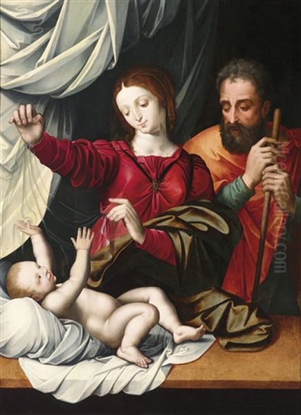 Madonna Del Velo by Cornelis van Cleve