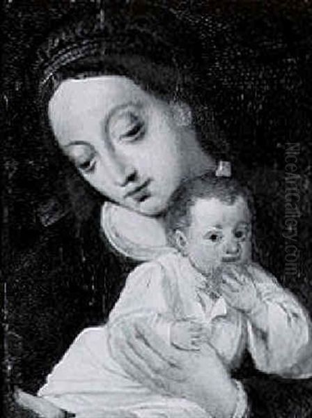 The Madonna And Child Oil Painting by Cornelis van Cleve