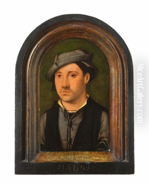 Portrait Of A Young Man Oil Painting by Joos Van Cleve