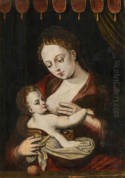 Maria With Child Oil Painting by Joos Van Cleve