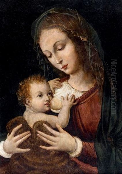 La Vierge A L'enfant Oil Painting by Joos Van Cleve