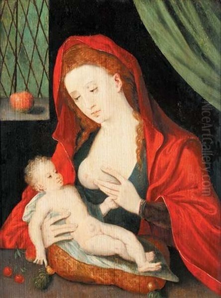 La Vierge A L'enfant Oil Painting by Joos Van Cleve