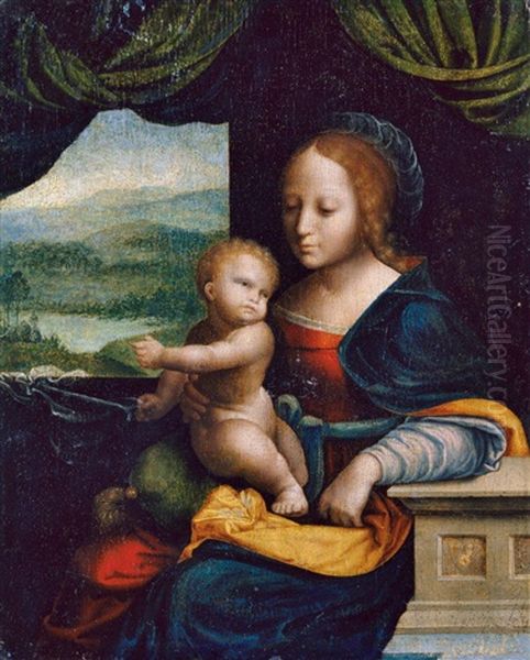 Madonna Mit Kind Oil Painting by Joos Van Cleve