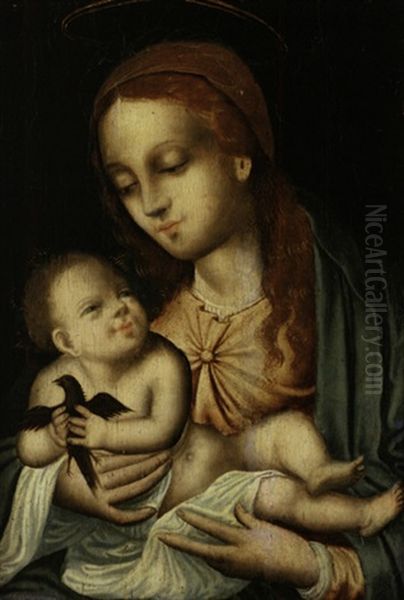 Madonna Mit Kind Oil Painting by Joos Van Cleve