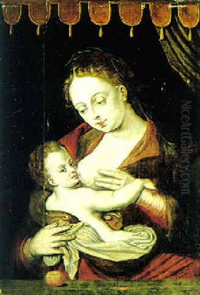 Maria Mit Kind Oil Painting by Joos Van Cleve