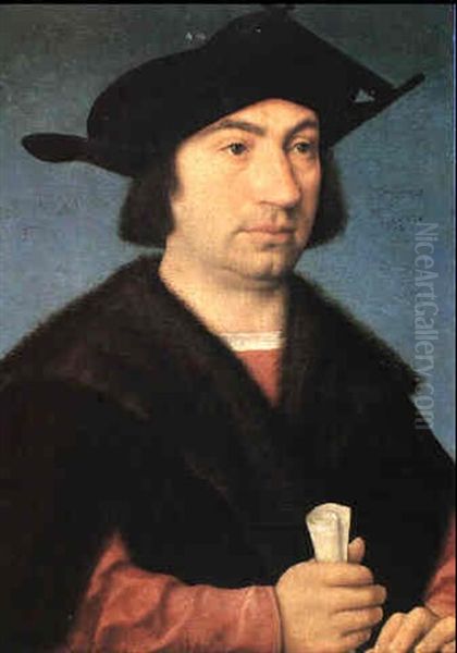 Portrait Of Stefano Raggio Oil Painting by Joos Van Cleve