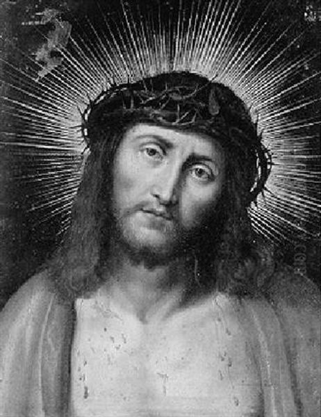 Le Christ A La Couronne D'epines Oil Painting by Claude Michel Clodion