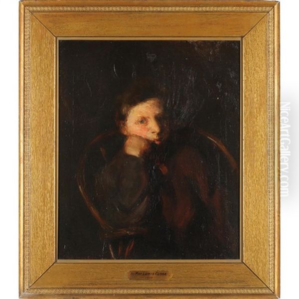 Portrait Of A Young Boy by May Lewis Close