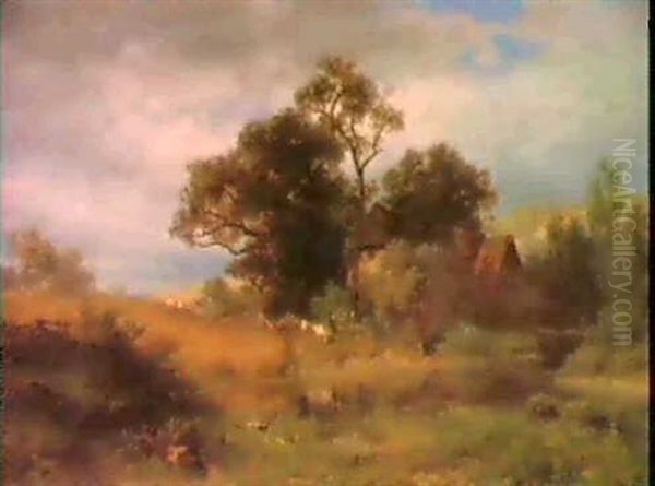 Abendfrieden Oil Painting by Gustav Adolf Closs