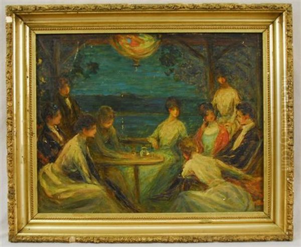 Evening On The Veranda Oil Painting by William Baxter Closson