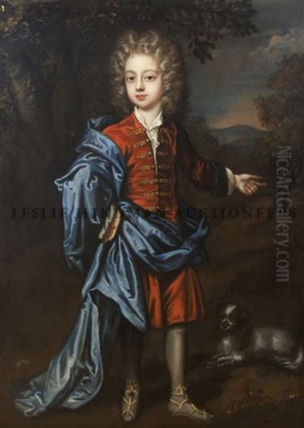 Portrait Of A Young Boy Oil Painting by John Closterman