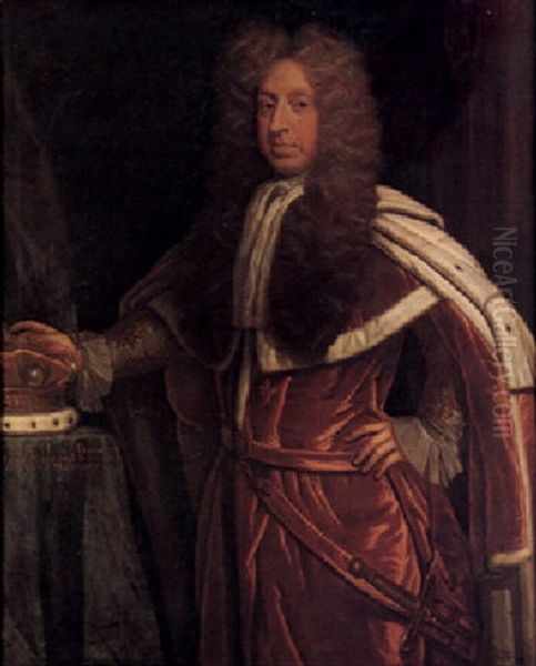 Portrait Of Banaster, 3rd Baron Maynard by John Closterman