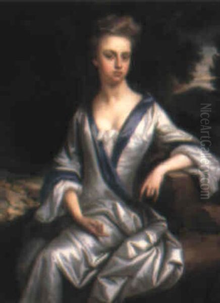 Portrait Of Mary Venables Oil Painting by John Baptist Closterman