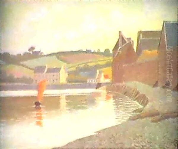 Le Port Oil Painting by Albert Clouard