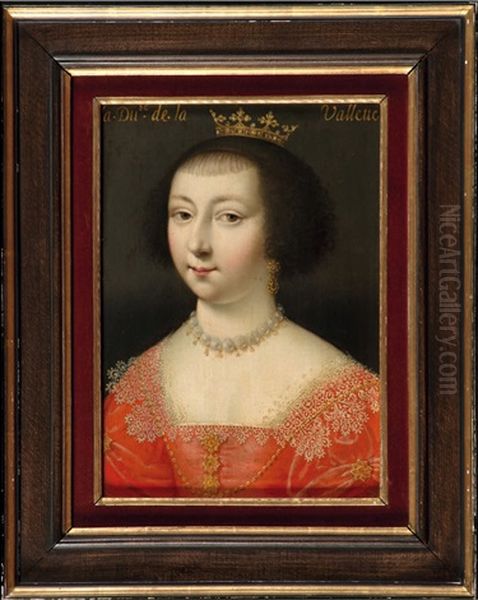 Portrait De La Duchesse Catherine De La Valette Oil Painting by Francois Clouet