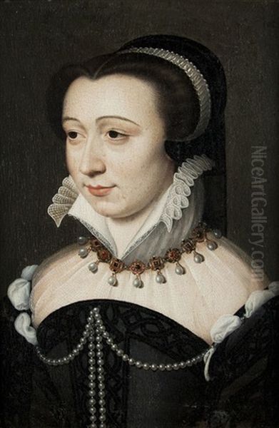 Bildnis Der Anne D'este, Duchesse De Guise Oil Painting by Francois Clouet