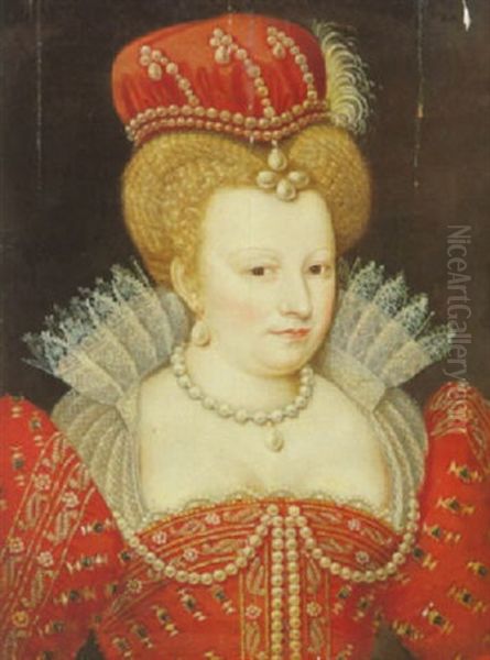 Katharina Von Medici Oil Painting by Francois Clouet