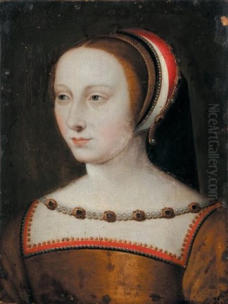 Portrait De Diane De Poitiers, Duchesse De Valentinois (1499 - 1566) Oil Painting by Jean (Jehannet) Clouet