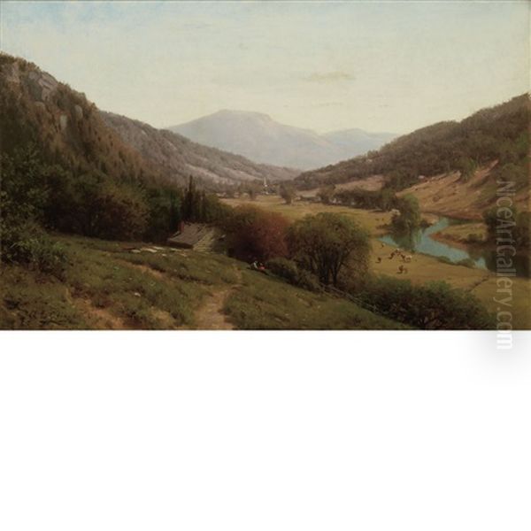 Mountain Landscape Oil Painting by George Lafayette Clough