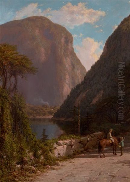 Delaware Water Gap Oil Painting by George Lafayette Clough