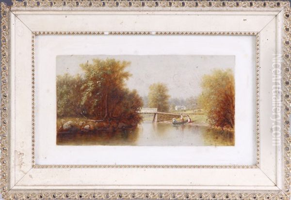 Inlet Near Auburn Oil Painting by George Lafayette Clough