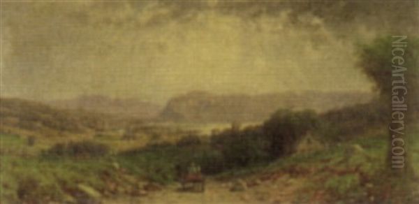 Panoramic Landscape Oil Painting by George Lafayette Clough