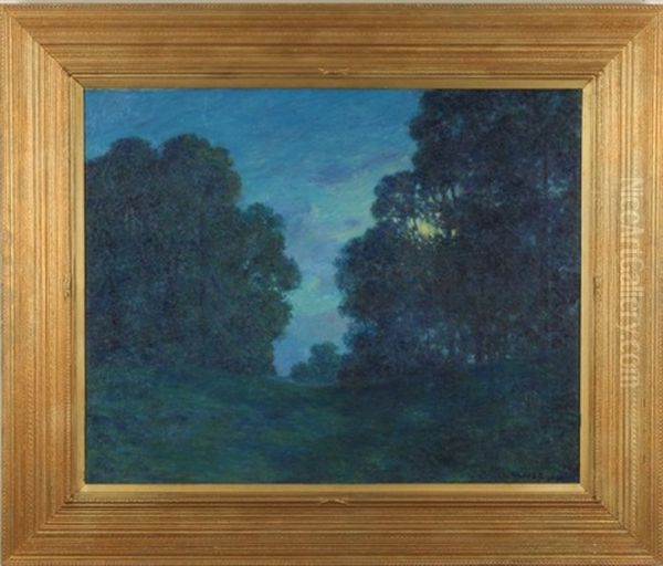 Moon Shadows Oil Painting by Edwin Swift Clymer