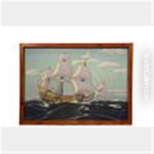 The Mayflower Oil Painting by Griffith Bailey Coale