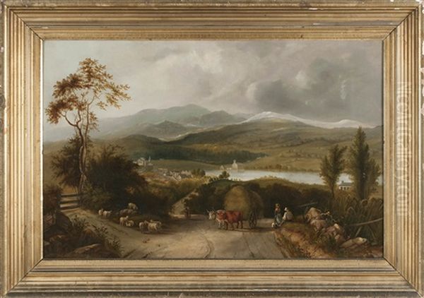 View Of Meredith, New Hampshire Oil Painting by Edmund C. Coates