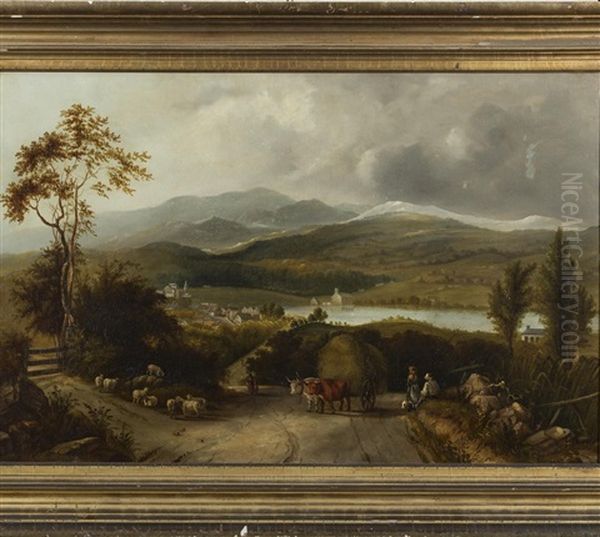 View Of Meredith, New Hampshire Oil Painting by Edmund C. Coates