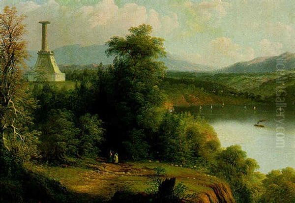 View Of Westpoint Oil Painting by Edmund C. Coates