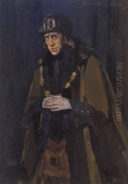 Figure In Cape Oil Painting by George James Coates