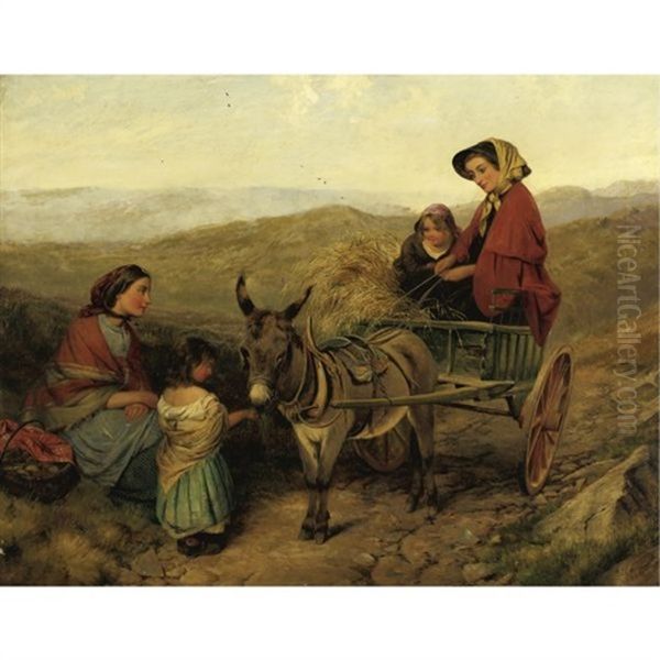 Making Friends Oil Painting by Edward John Cobbett