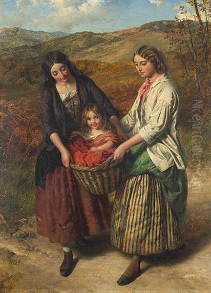 The Happy Burden Oil Painting by Edward John Cobbett