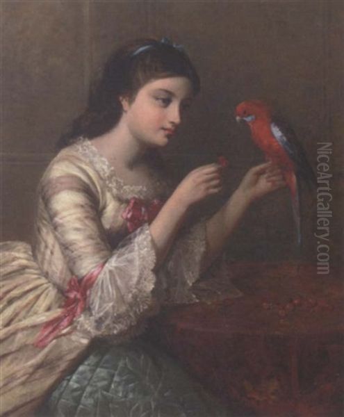 A Incentive To Talk Oil Painting by Edward John Cobbett