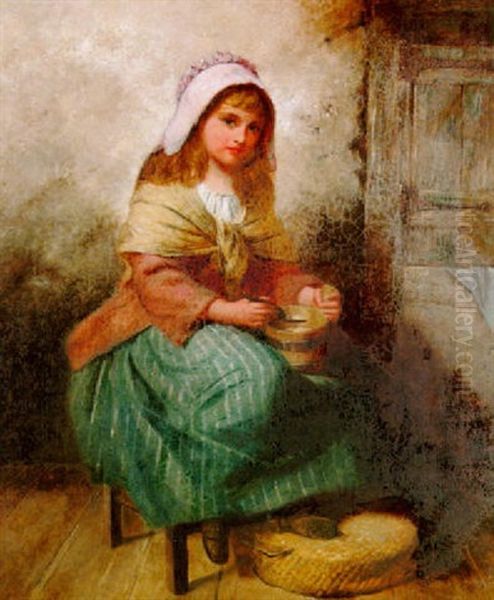 Breakfast Oil Painting by Edward John Cobbett