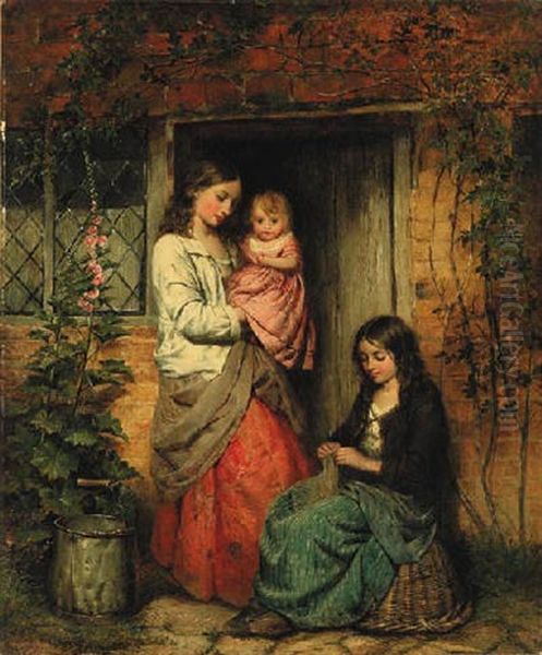 Afternoon Pastime Oil Painting by Edward John Cobbett